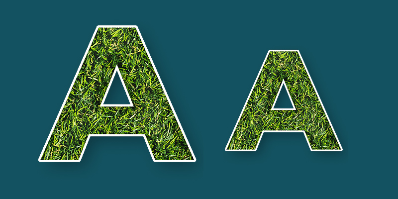 Groene letters